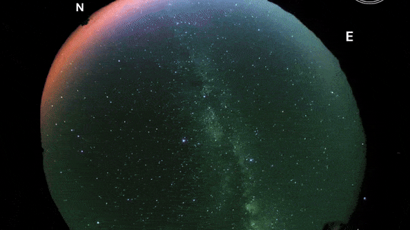 Video: Relive the moment auroras turned skies in Ladakh red